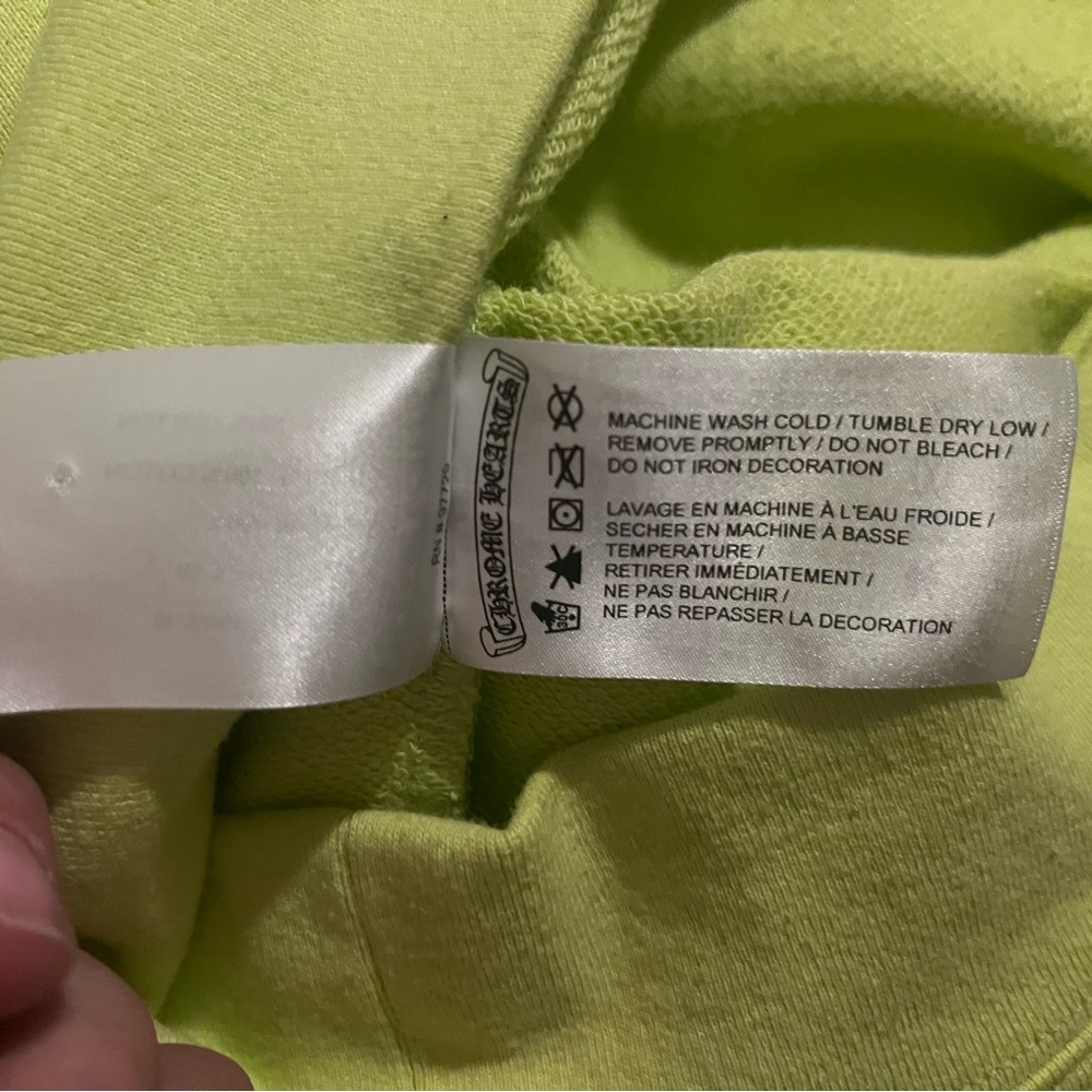 Chrome Hearts Neon Green Crewneck Sweater - Picture 4 of 6